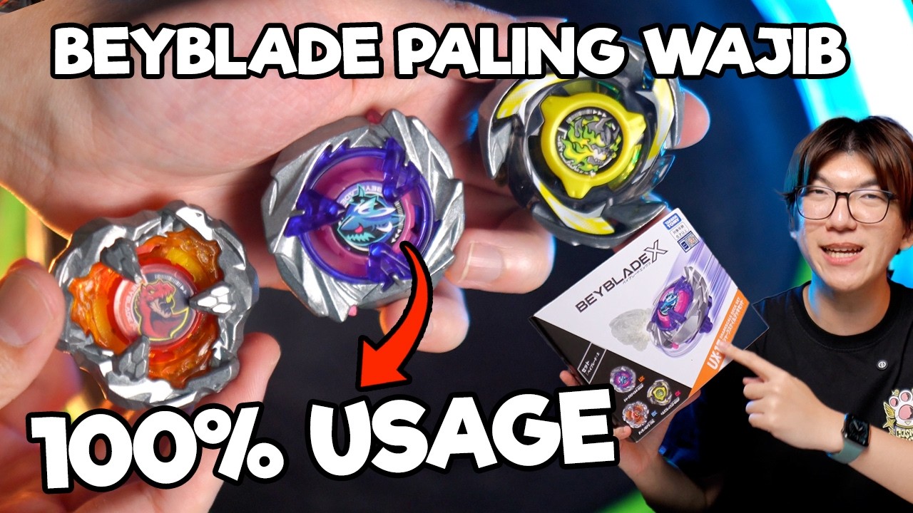 BEYBLADE INI TERLALU KUAT DAN WAJIB PUNYA - Unboxing UX-15 SharkScale Deck Set