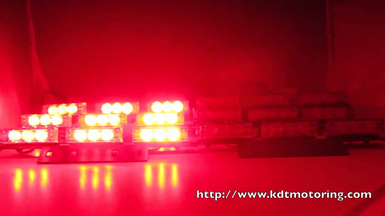 54 LED Red Police Firefighter EMS Ambulance Emergency Strobe Lights