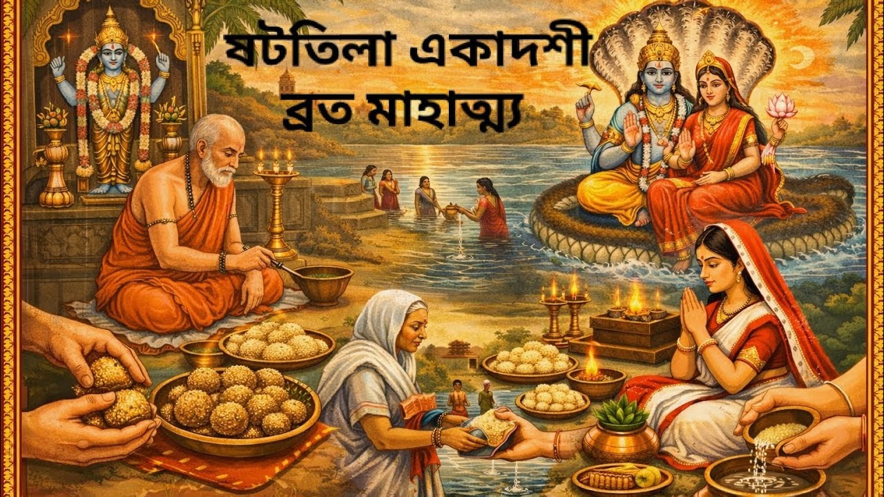ষট্ তিলা একাদশী ব্রত মাহাত্ম্য #krishns #ekadoshi #একাদশী #radheradhe #gita 