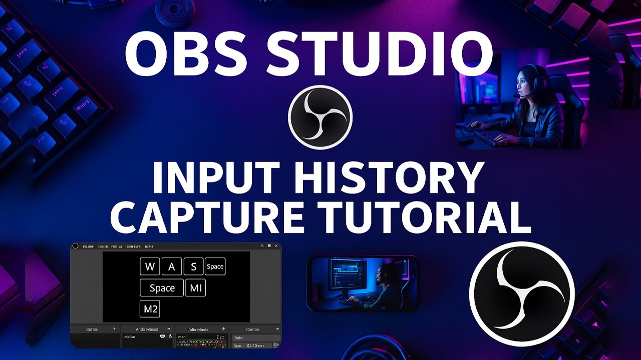 How to Capture Keystrokes & Video in OBS Studio (Input Overlay Plugin Tutorial)