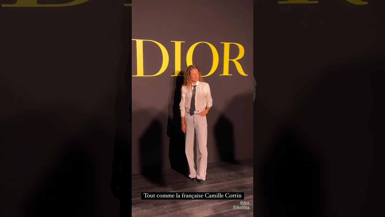 Camille Cottin at the Christian Dior fashion show in Paris. #camillecottin