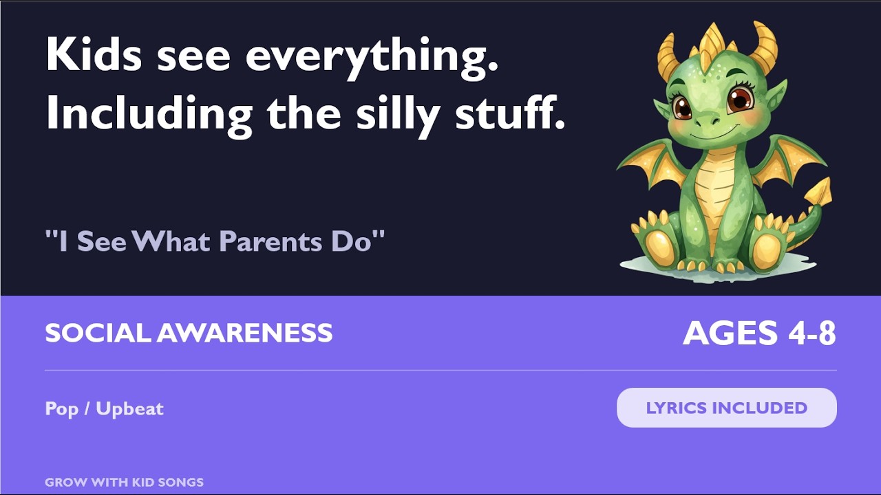 I See What Parents Do - A Child's Perspective About the Way Parents Work and Play - Lyrics Included