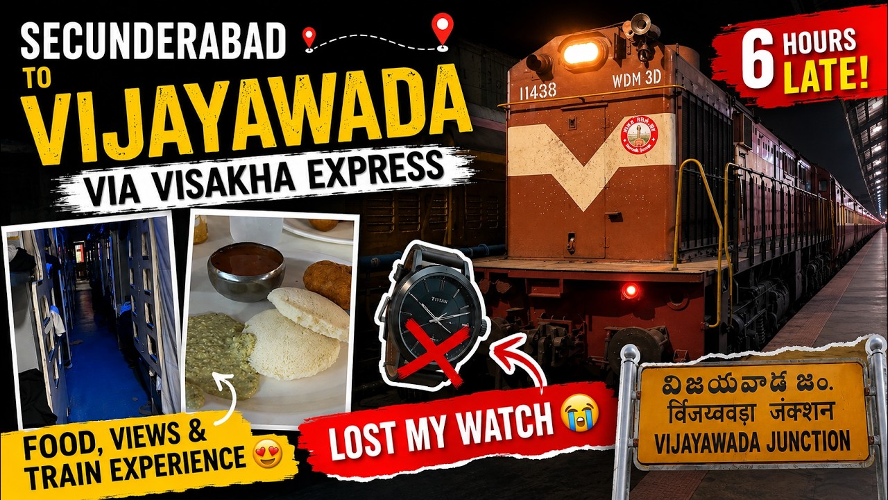 Visakha Express || Secunderabad To Vijayawada Train Journey #telugutravelvideos #telugutrainvlogs