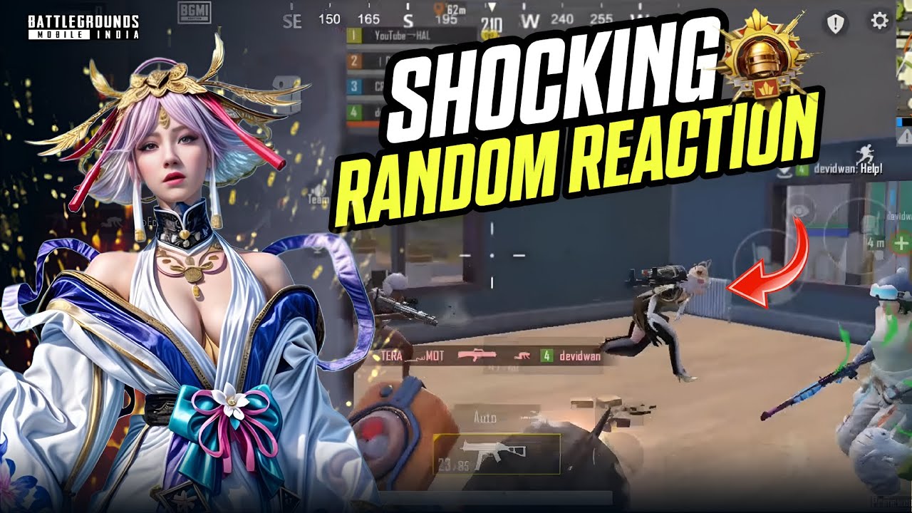 Random Was Shocked After This Happens ~ Bgmi Random reaction Part 1
