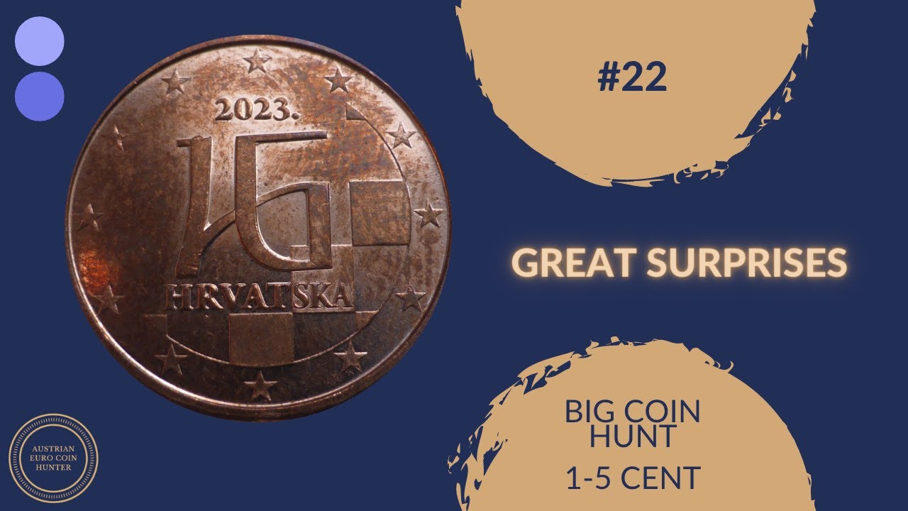 Great Mixed 1-5 Cent Big Coin Hunt - 18 x Austrian Rolls - #22