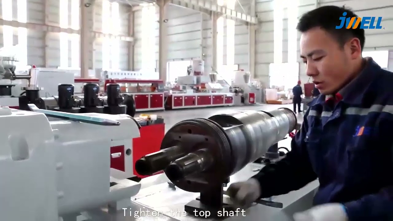How to adjust conical twin-screw gap ? ( operation skills )