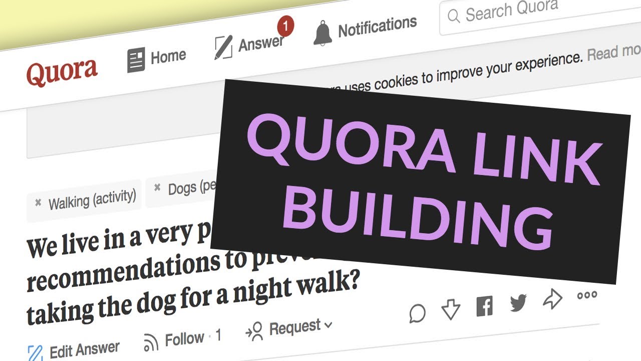 LINK BUILDING with Quora Question and Answer site