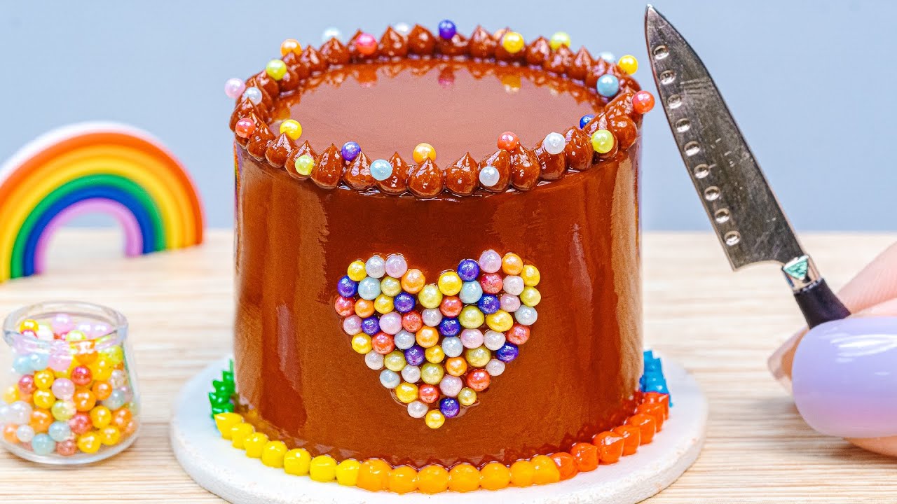 Miniature Chocolate Cake | Best Of Miniature Rainbow Cake Recipe by Lotus Media