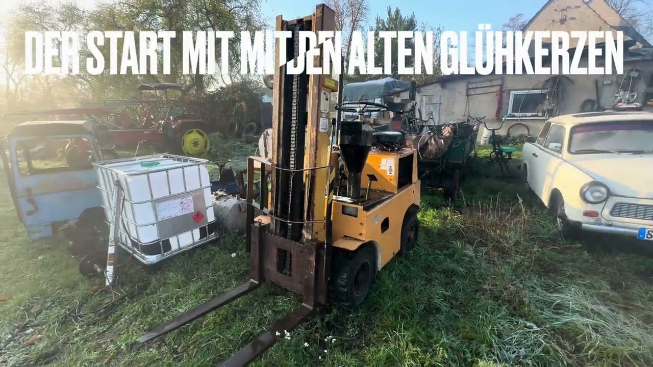Startprobleme ade! TAKRAF DFG 1002 auf Stabglühkerzen umrüsten ! DDR stapler 