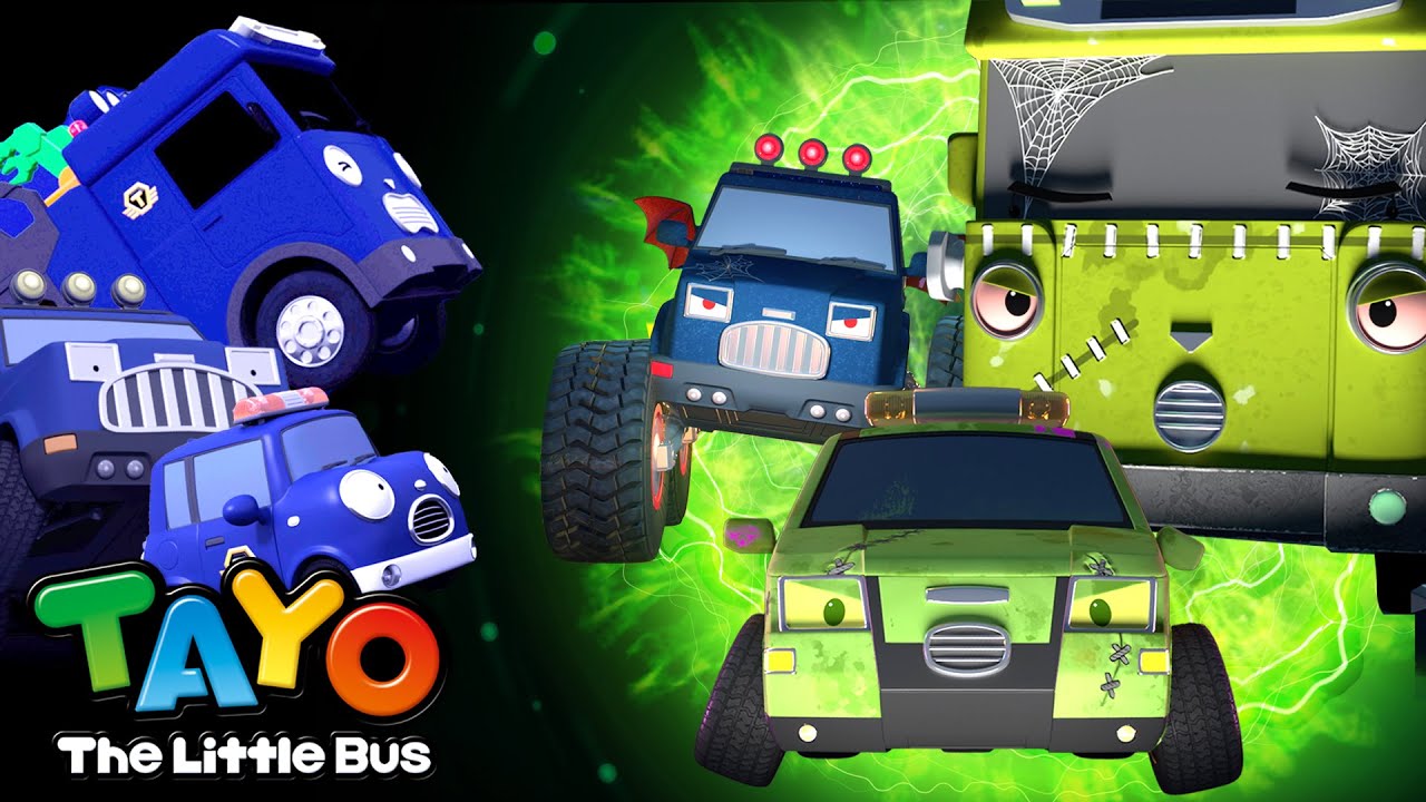 ¡Buu!¡El Auto Zombi Jack! 👻🎵 | Canciones del equipo de rescate valiente | Canciones de Tayo