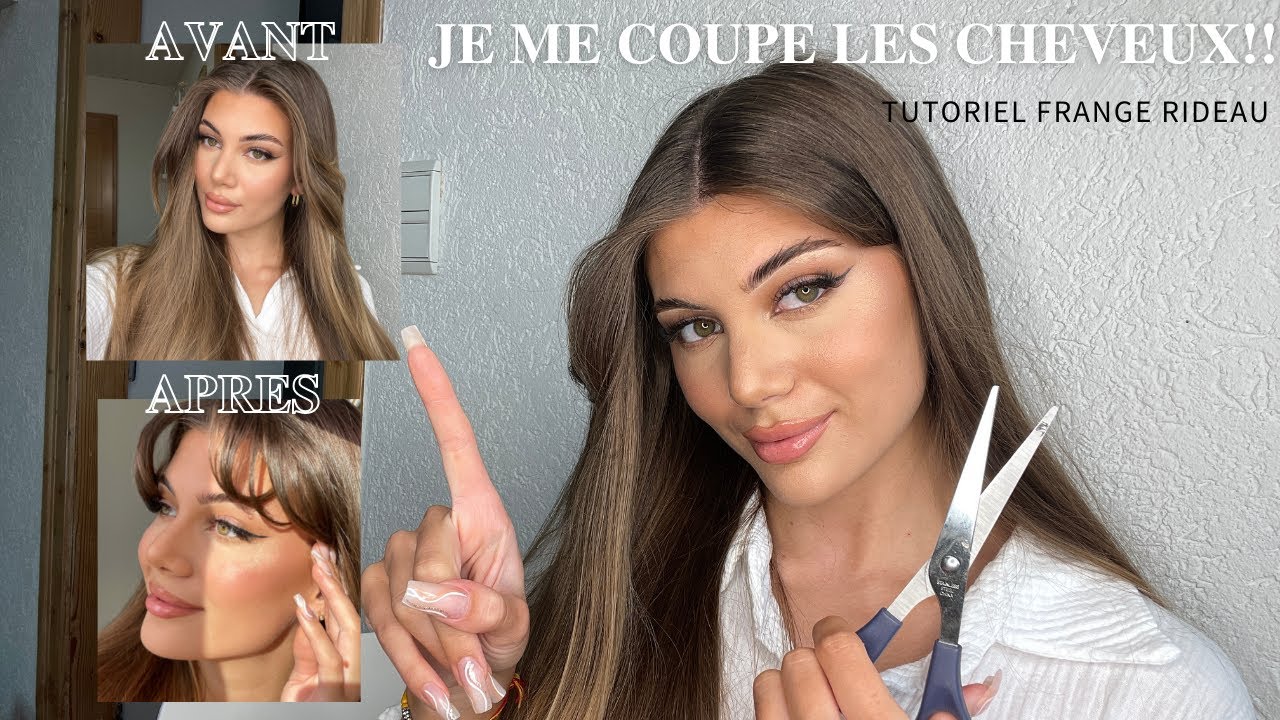 JE ME COUPE LES CHEVEUX : MA TECHNIQUE POUR LA FRANGE RIDEAU