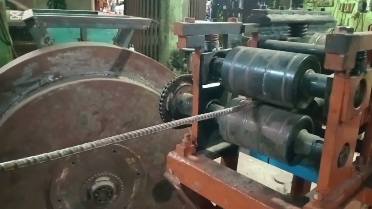 বাঁকা রড সোজা করার রড স্টেট মেশিন | 06mm-25mm Rod State machine , Scrap rebar straightening machine.