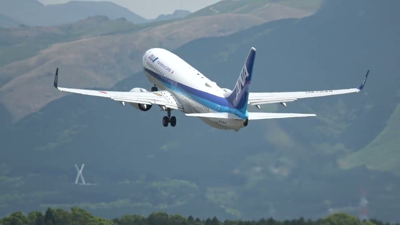 熊本空港 All Nippon Airways Boeing737-800 JA72AN