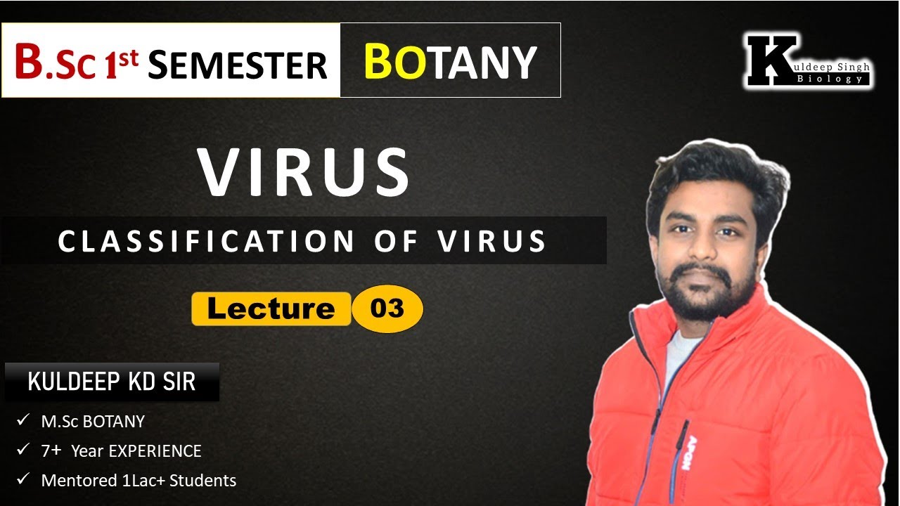 Lecture -03 | Virus - 03 | B.Sc 1st Year | 1st - Semester | Kuldeep sir| KD Sir