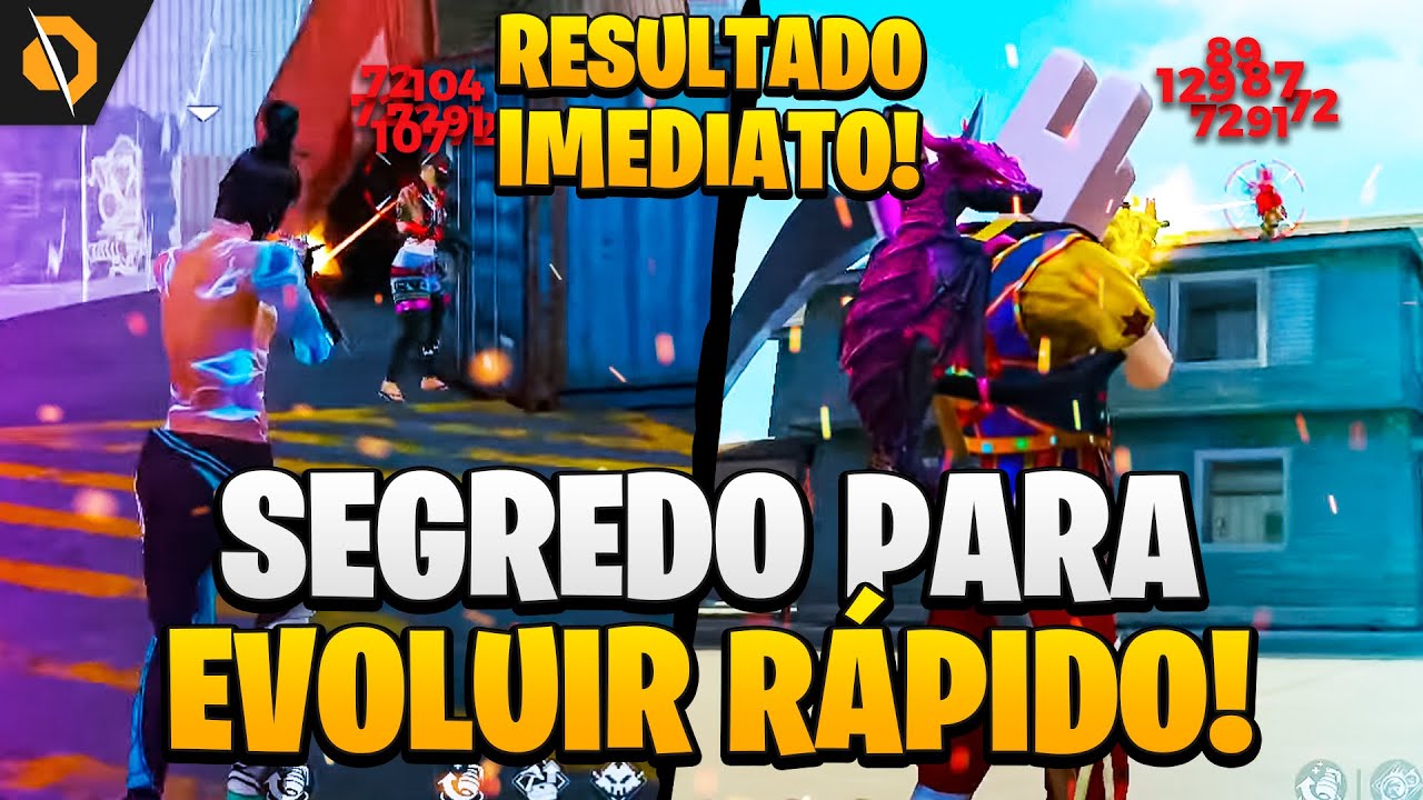 COMO EVOLUIR R&Aacute;PIDO SUA JOGABILIDADE!! FREE FIRE DICAS