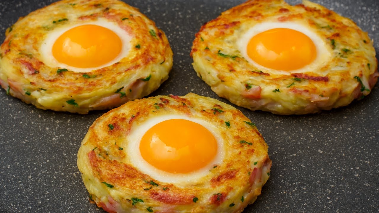 Kartoffeln und Eier?Diese Kartoffelnester sind im Nu weg.
