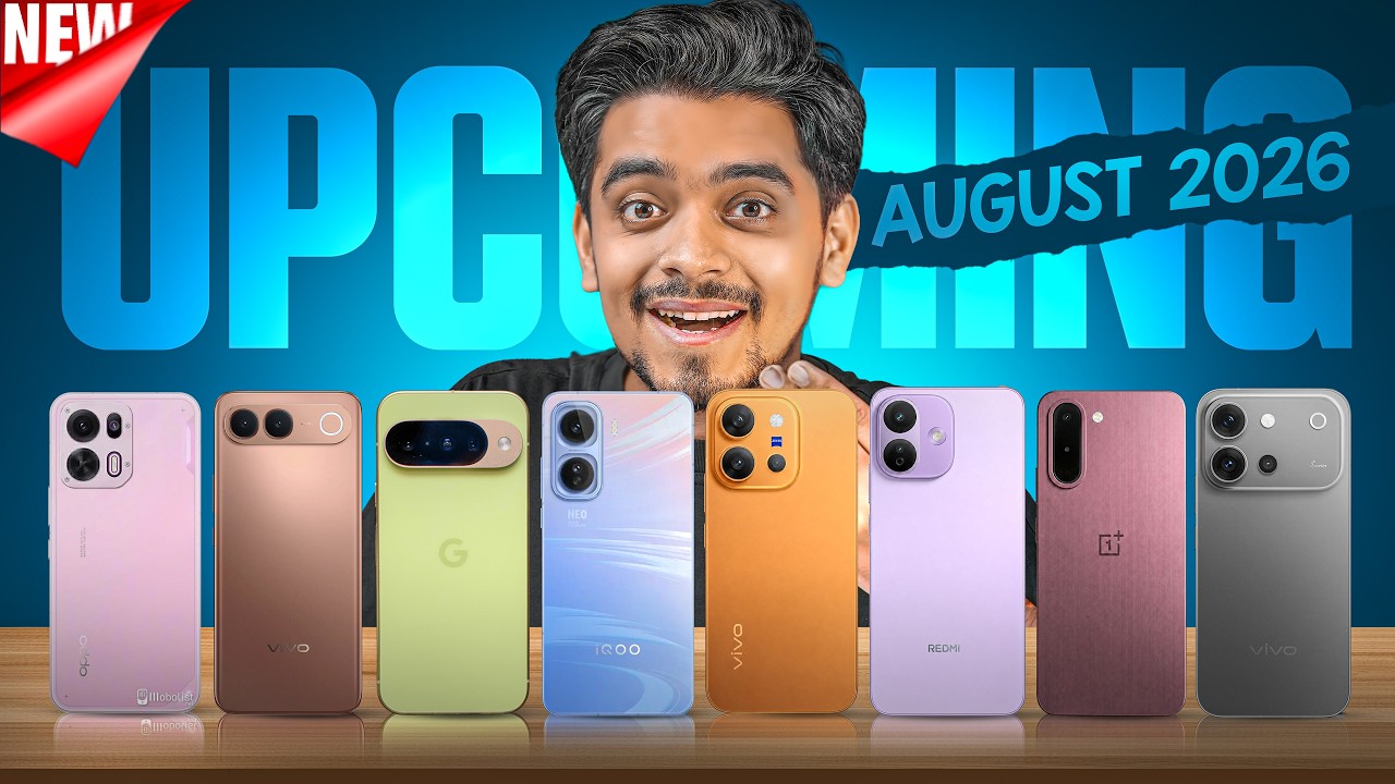 Upcoming Smartphones in August 2026 ⚡️ Google Pixel 11, V80, Redmi Note 17, OPPO, OnePlus & More!