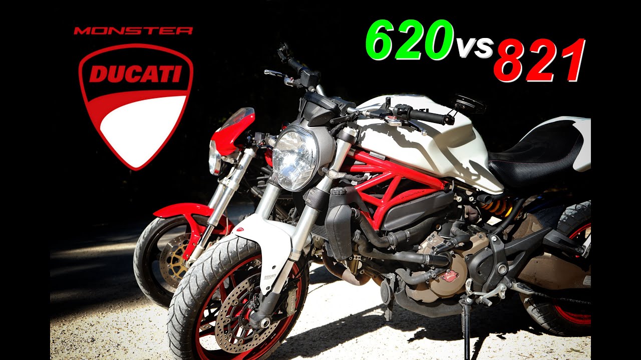 Test DUCATI Monster 620 vs 821 !