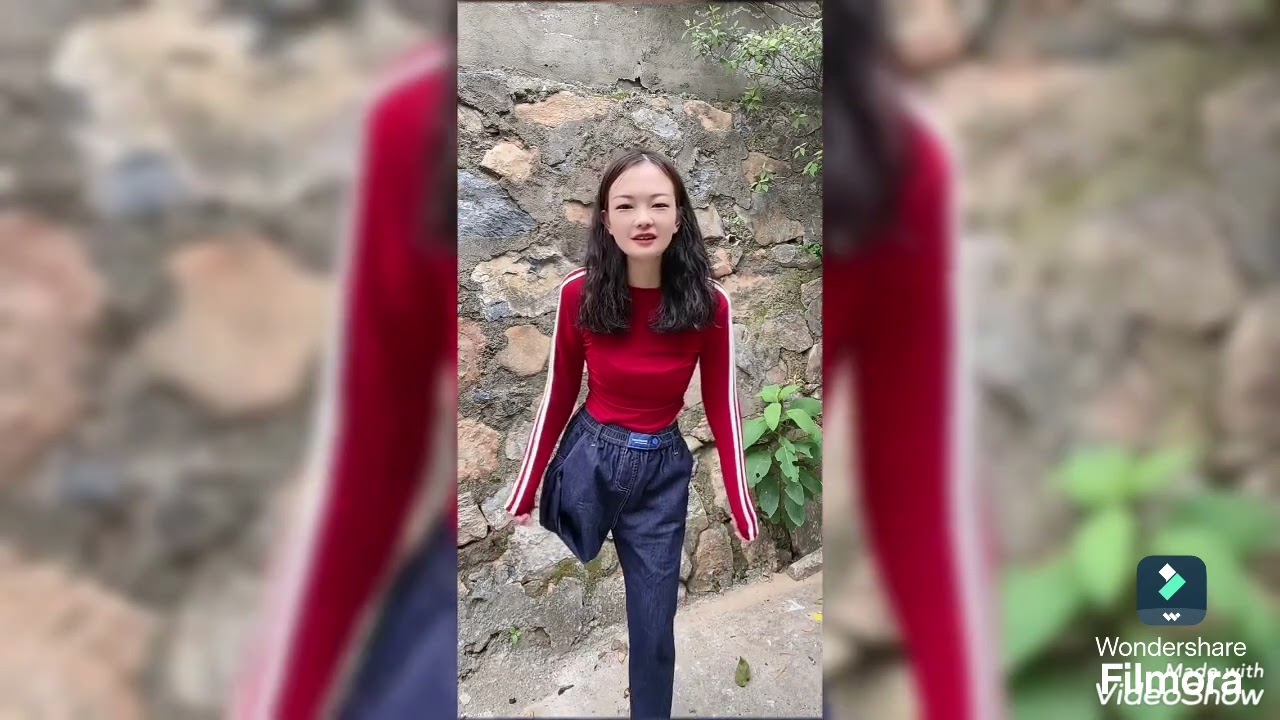 Beautiful amputee girl challenges disability with one leg 