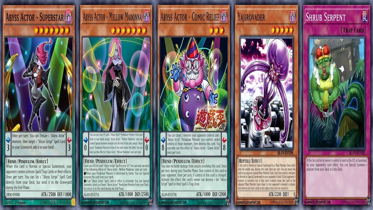 YGOPRO ABYSS ACTOR COMIC RELIEF  Yajiro Invader Deck ABYSS ACTOR MELLOW MADONNA OTK