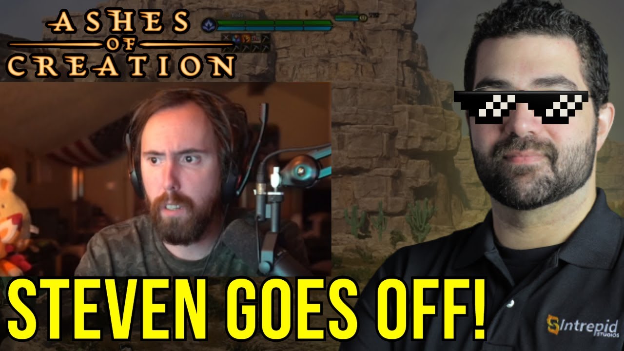 Asmongold Interviews Steven Sharif about Ashes of Creation Drama