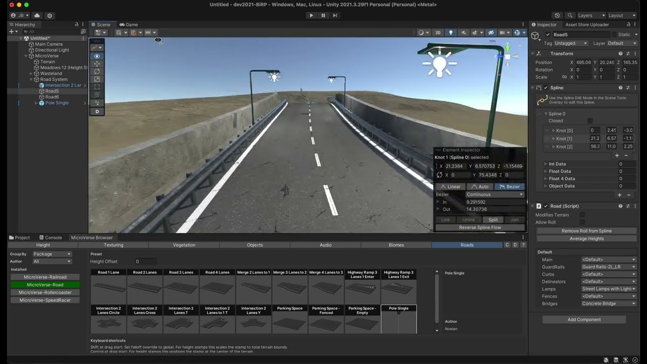 MicroVerse Roads Demo