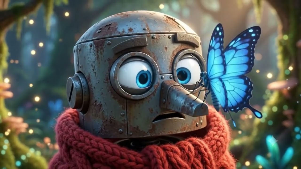 Silent Smiles Tiny Robot's First Magic Encounter