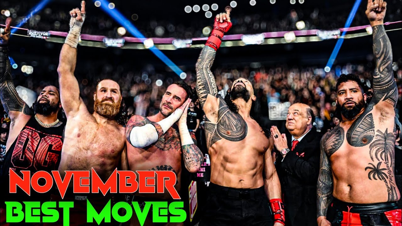 Лучшие приемы WWE за ноябрь 2024 года