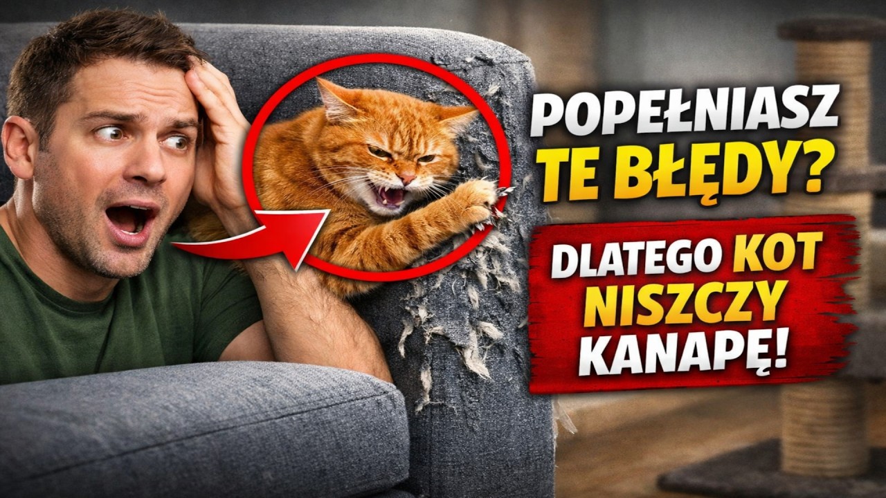 Popełniasz TE BŁĘDY? 🙀 Oto dlaczego Twój kot WOLI NISZCZYĆ kanapę niż drapak!