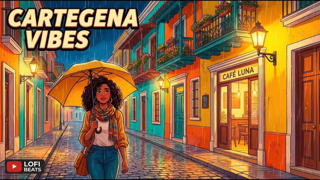 Rainy Evening in Cartagena | Bossa Nova Sax for Deep Focus