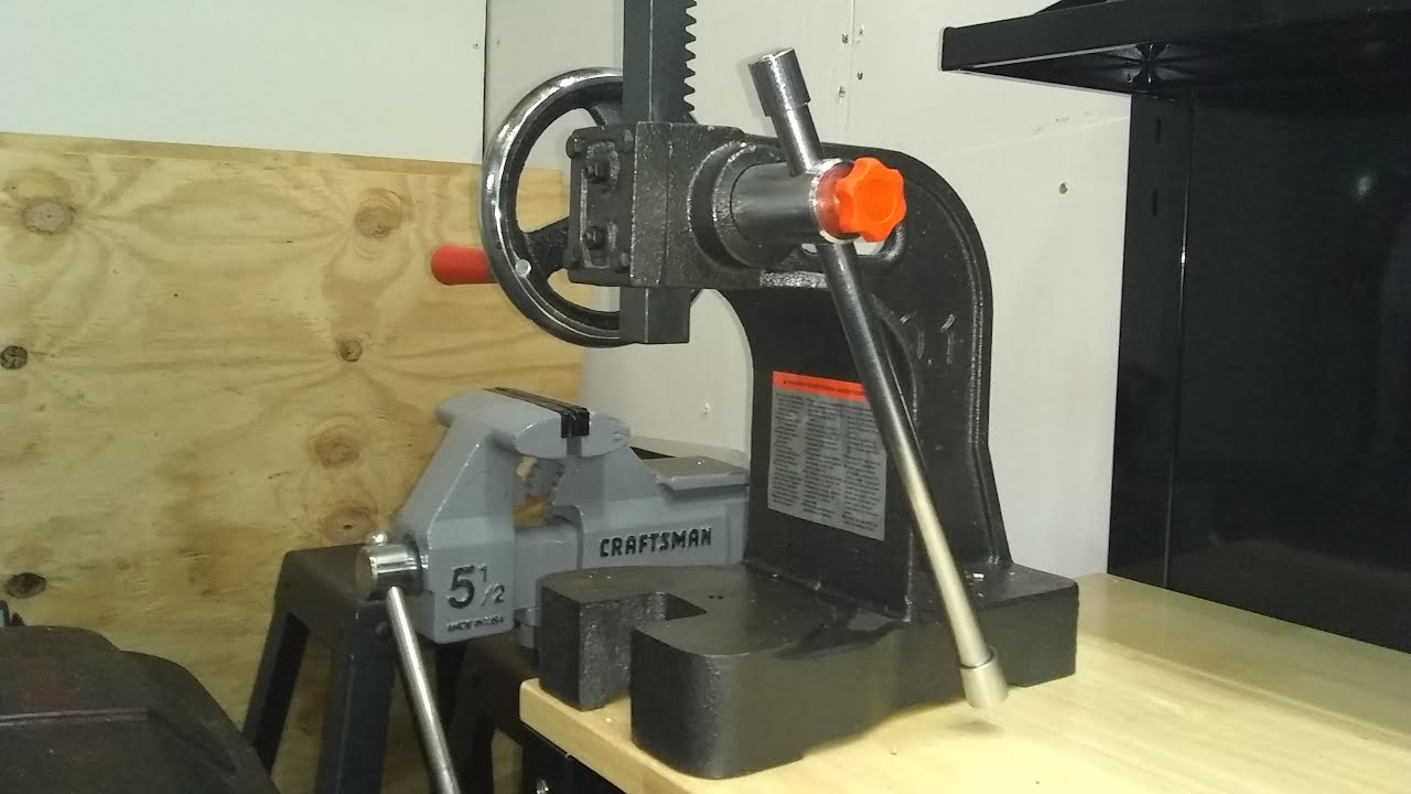 Dayton 1ton Arbor Press Assembly And Benchtop Mounting
