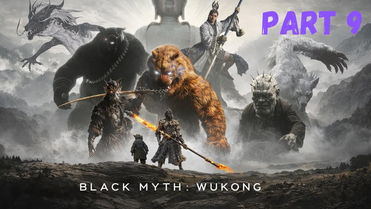 Black Myth: Wukong Walkthrough Part 9 — Chapter 3 Escape | Kang-Jin Star + Cyan Loong | PS5 4K60