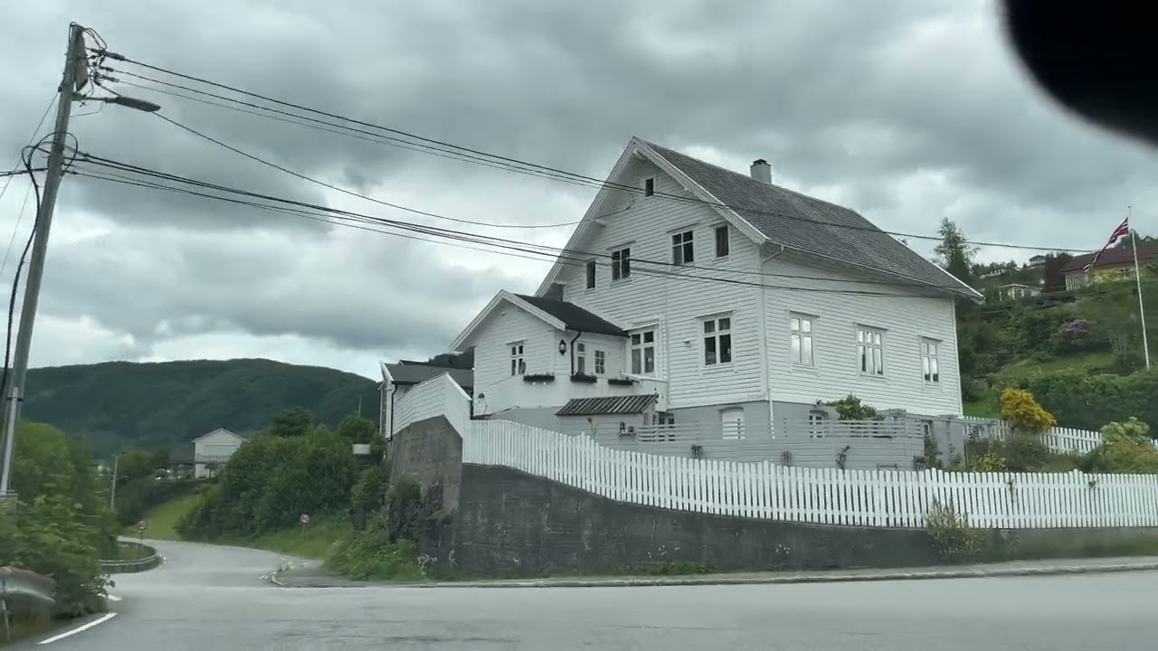 Haus on Oster&oslash;y, Norway is a beautiful area with stunning natural surroundings. #roadtrip #youtube