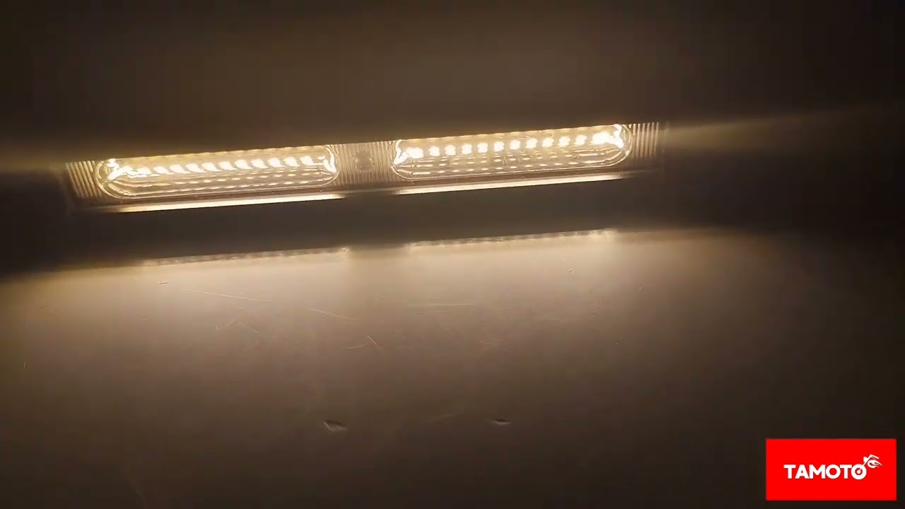 BARRA 25 LED SLIM AMARILLO/BLANCO UNIVERSAL