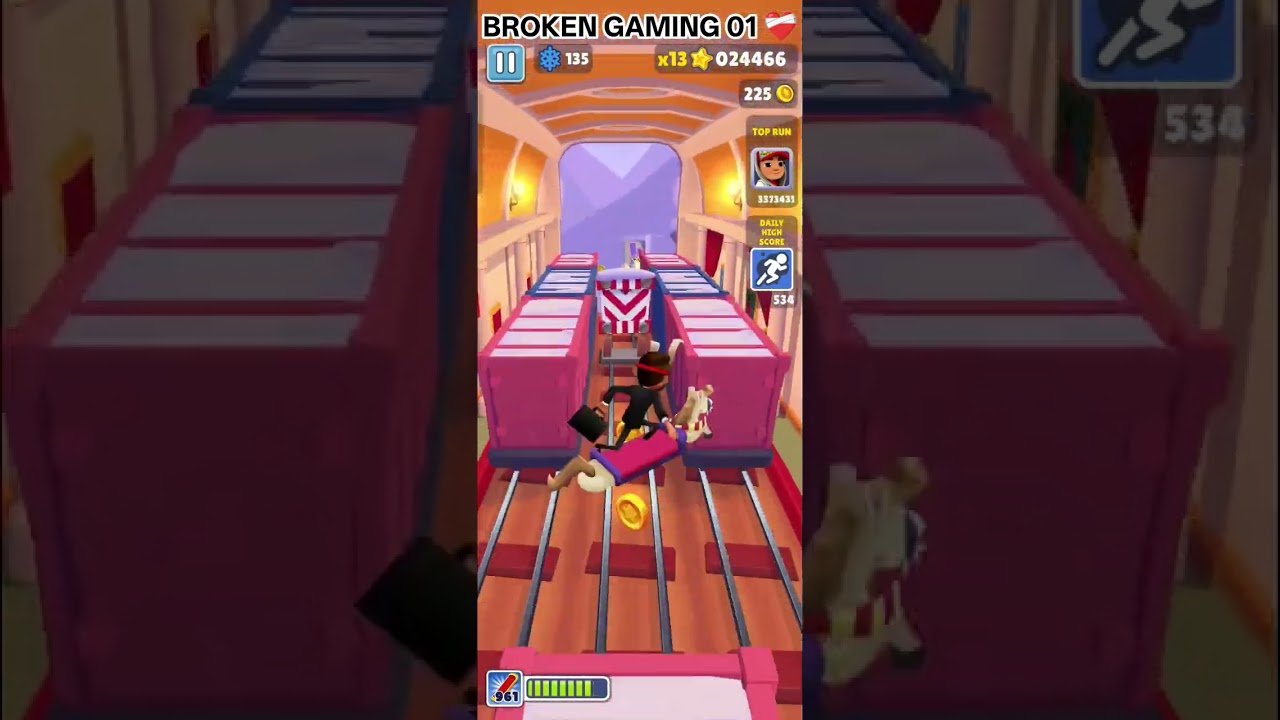 Subway surfers non stop gaming live shorts। broken gaming shorts। 