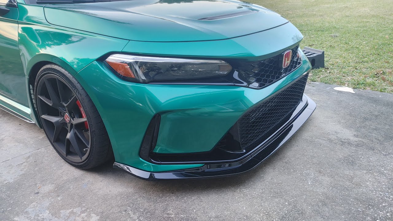 Как установить передний бампер Aeroflowdynamics S-style V2 на Honda Civic Type R FL5 2023 года