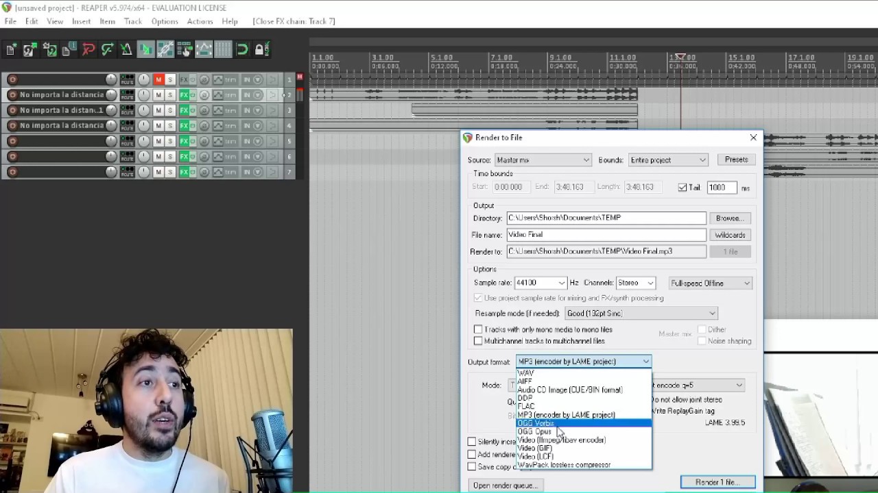 Tutorial Video Pantalla Dividida (Split-Screen) en REAPER