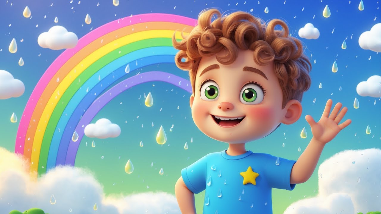 Rain Rain Go Away 🌈 Weather Song for Kids | Windy Day, Clouds in the Sky | LeoLand