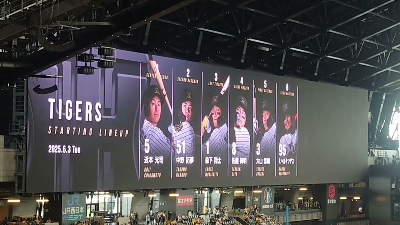 阪神タイガース　日本ハムファイターズ交流戦　エスコンフィールド北海道　2025年