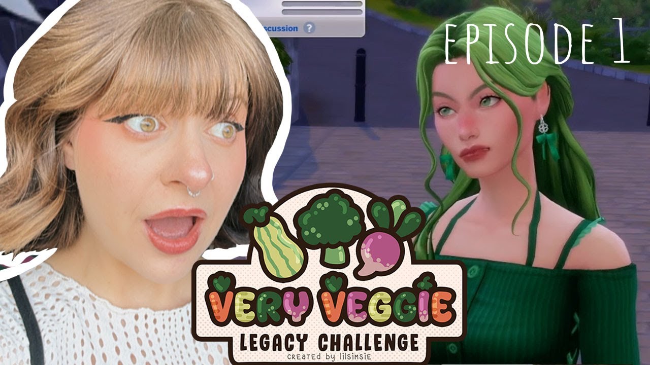 Starting the VERY VEGGIE rags to riches LEGACY Challenge in the SIMS 4! 🥦