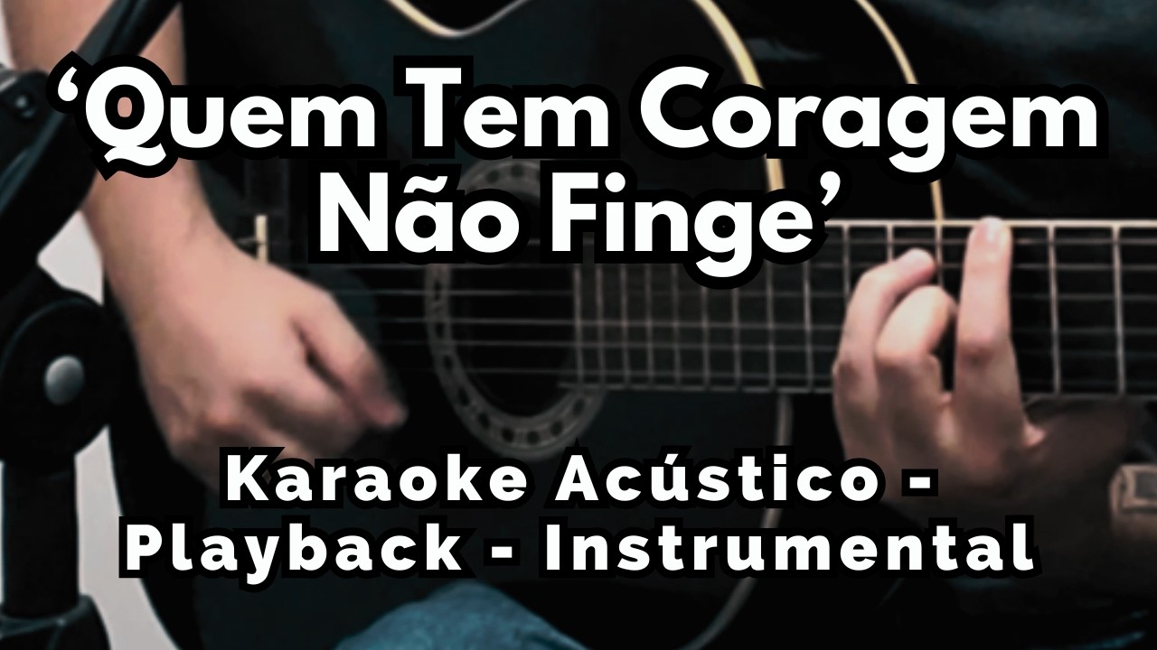 Rodox | Karaoke Instrumental Playback | Quem Tem Coragem Não Finge | By Fábio Corrêa Gomes