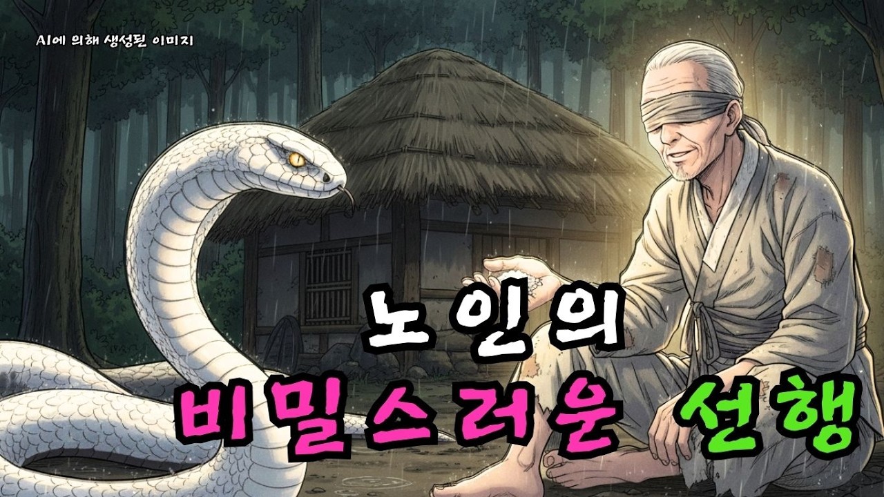 눈먼 노인이 야생 뱀에게 먹이를 나눠주자… 그가 세상을 떠난 날, 수백 마리 뱀이 상여를 따랐다 | 소름 돋는 실화 | 야담 | 민담  |  조선시대