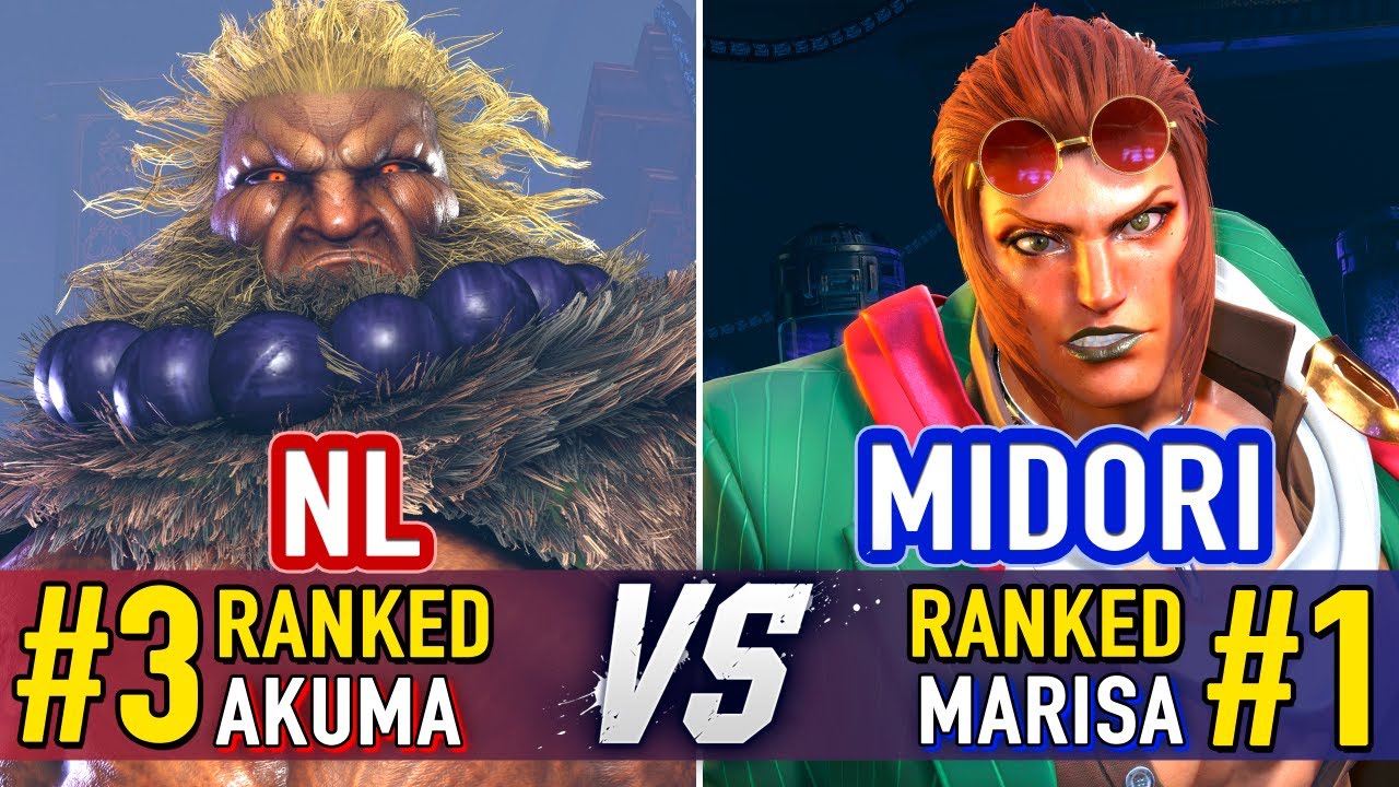SF6 🤜 NL (#3 Ranked Akuma) vs Midori (#1 Ranked Marisa) 🤛 SF6 High Level Gameplay