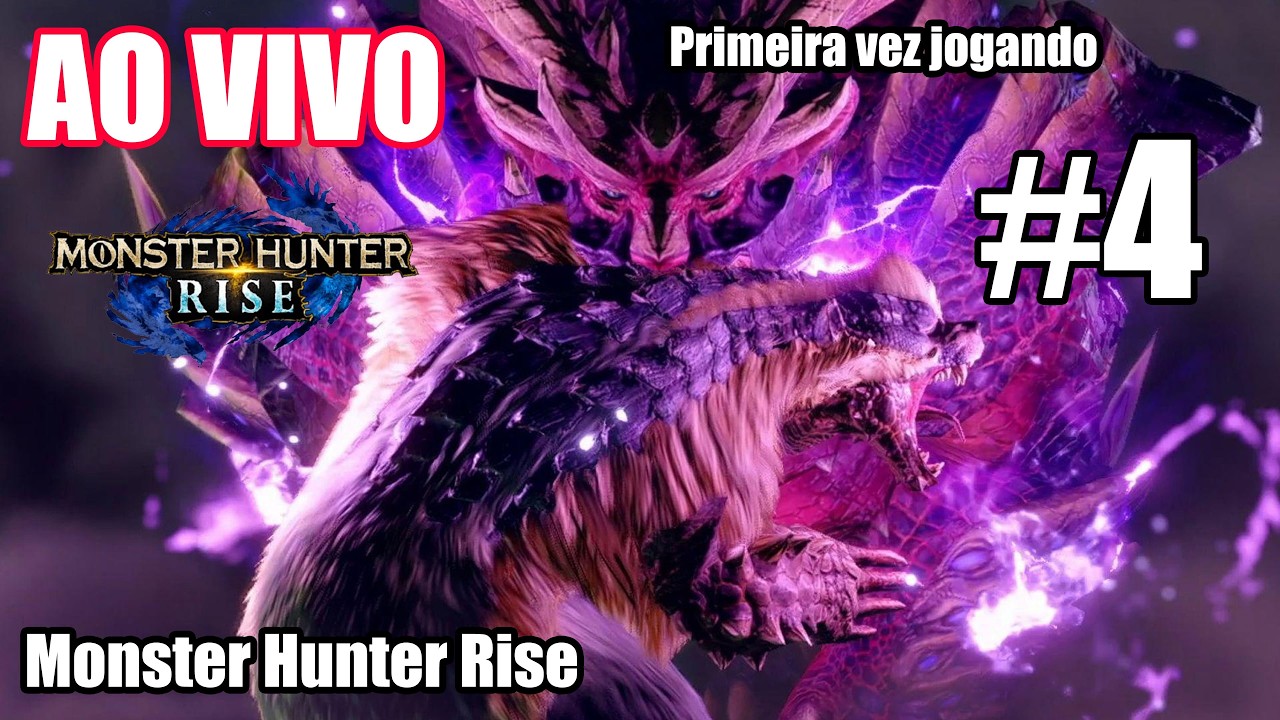 🔴 AO VIVO - MONSTER HUNTER RISE - Primeira vez jogando !pix