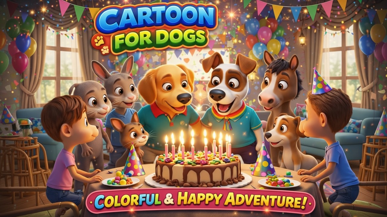 День рождения Бибо и Майло 🎉🐶 | Мультфильм для собак | Яркий и счастливый праздник!