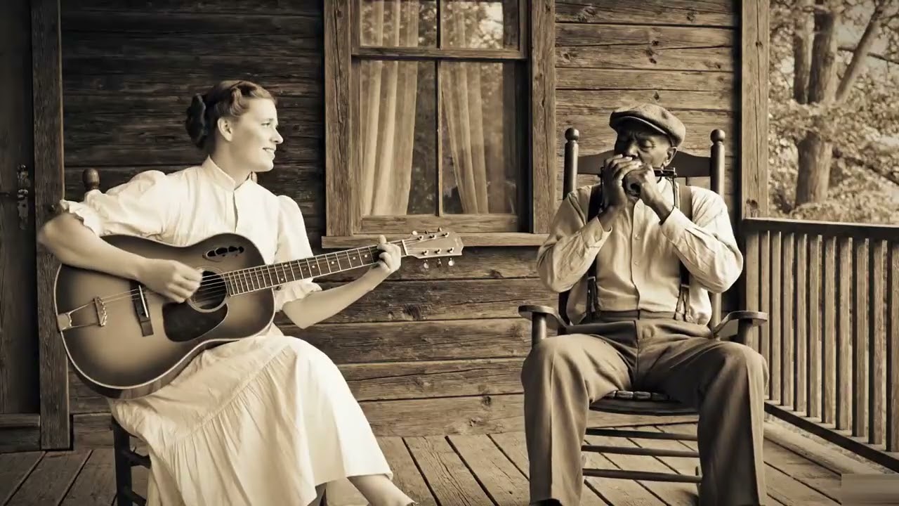 Classic Harmonica Blues Duet &ndash; Vintage Porch Acoustic Feel