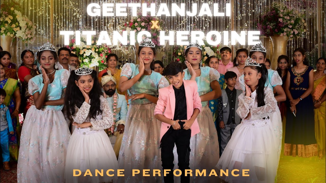 Geethanjali × Titanic heroine Song Dance Cover | Best Sangeet dance performance ❤️ | Wedding dance🖤