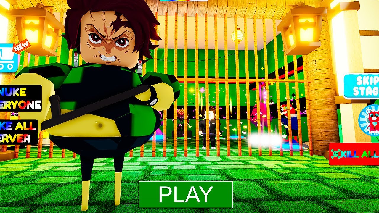 TANJIRO BARRY'S PRISON RUN OBBY ROBLOX - TANJIRO KAMADO - ROBLOX