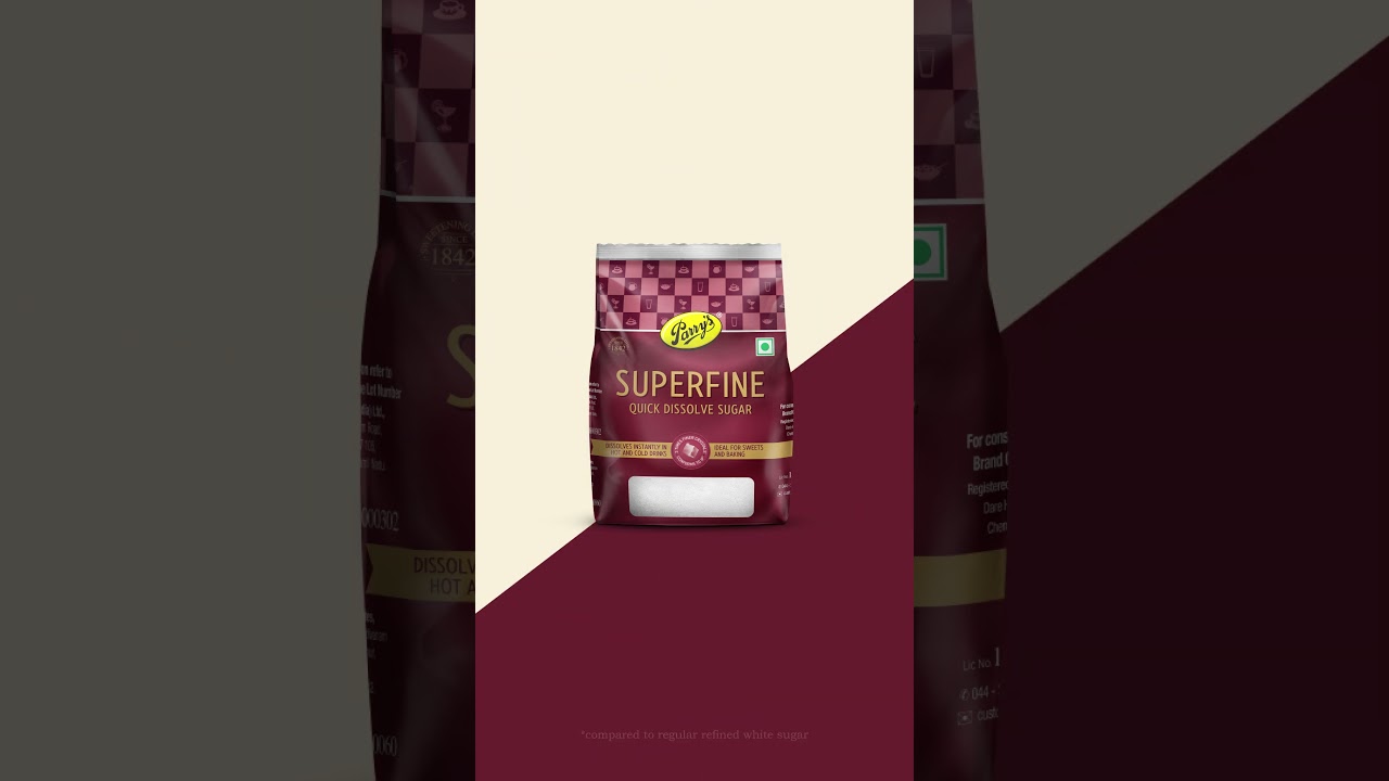 Introducing Parry's Superfine Sugar | 3 times Finer Crystal | 4 times Faster Dissolve