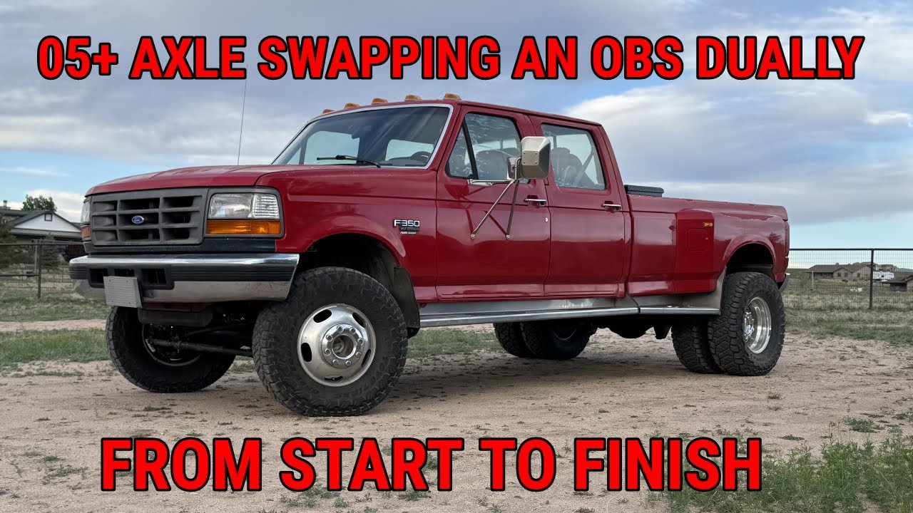 127K Mile OBS Dually Gets 05+ Axle Swapped And Tremor Suspension!!!